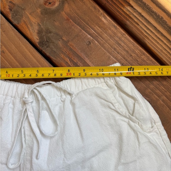 Women’s White Lightweight Summer Lounge Cotton Shorts, Size xs - Picture 4 of 6